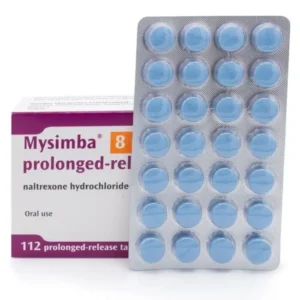 A box of Mysimba tablets for weight loss from online mens clinic